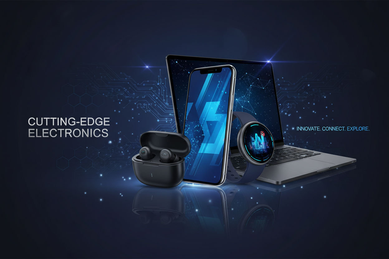 create shopify banner for electronics category