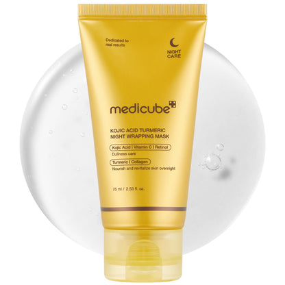 Medicube Turmeric Overnight Wrapping Peel-Off Mask | Glow & Elasticity Boost (Korean Skincare)