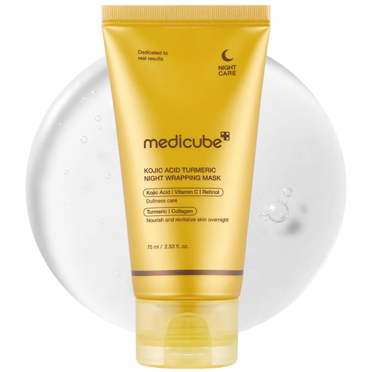 Medicube Turmeric Overnight Wrapping Peel-Off Mask | Glow & Elasticity Boost (Korean Skincare)