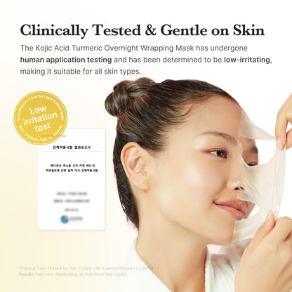 Medicube Turmeric Overnight Wrapping Peel-Off Mask | Glow & Elasticity Boost (Korean Skincare)