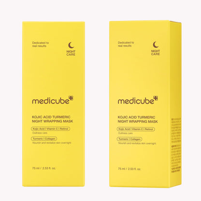 Medicube Turmeric Overnight Wrapping Peel-Off Mask | Glow & Elasticity Boost (Korean Skincare)