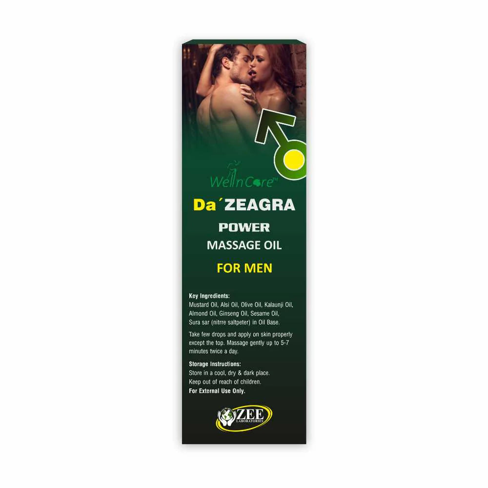 2Pack Da’ ZEAGRA Power Massage Oil for Men 25ml | Herbal Vitality & Strength Massage Oil UAE