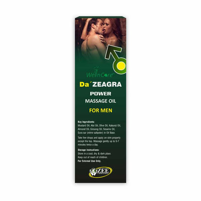2Pack Da’ ZEAGRA Power Massage Oil for Men 25ml | Herbal Vitality & Strength Massage Oil UAE